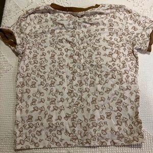 Mushroom print crop top